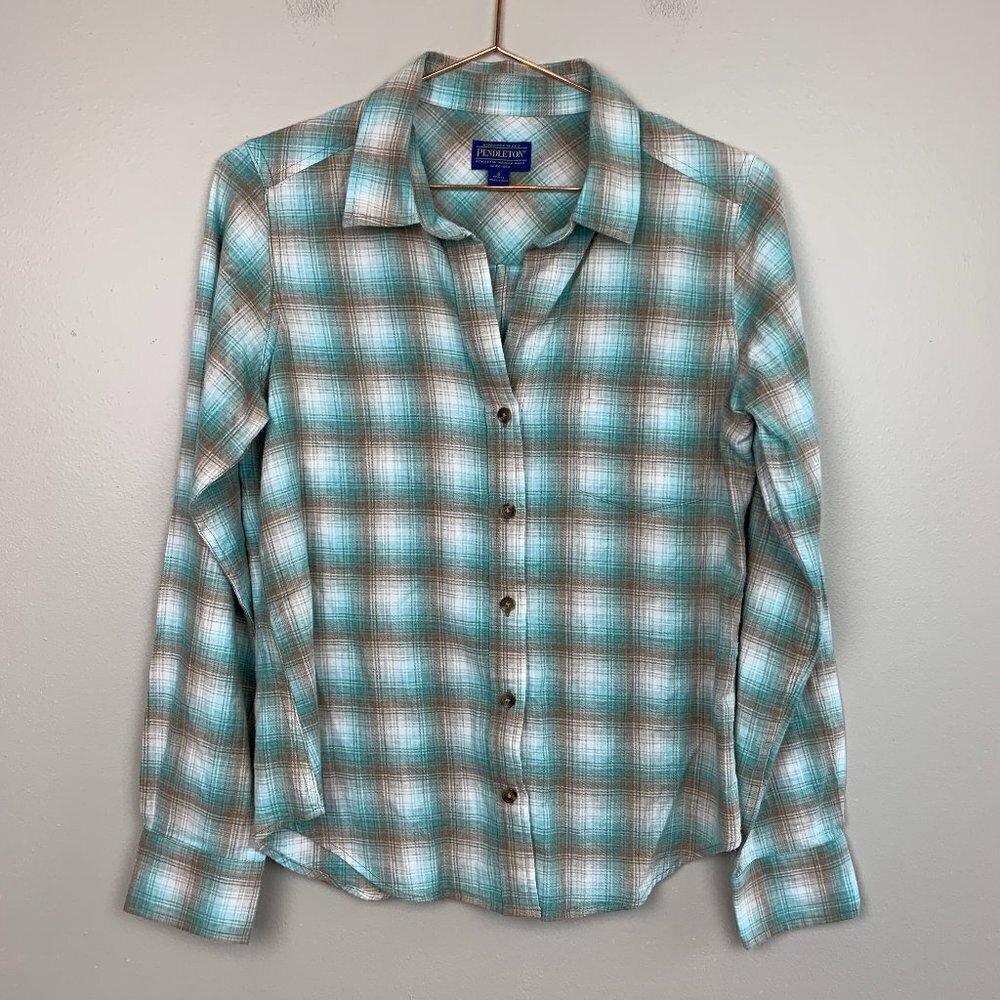 Pendleton Cotton Flannel Long Sleeve Button Down